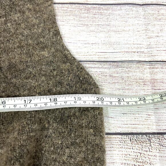 Anthropologie Two-Tone Gray and Brown Cardigan - Picture 10 of 11